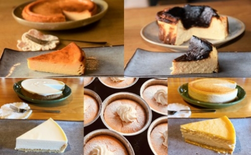 87-3 Cafe ほの香のチーズケーキ定期便（5種類5回） 368671 - 北海道紋別市