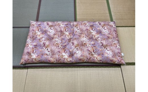 極上純綿　もめん布団　掛敷セット　(みやび柄・赤)【CW100W】 370765 - 滋賀県近江八幡市