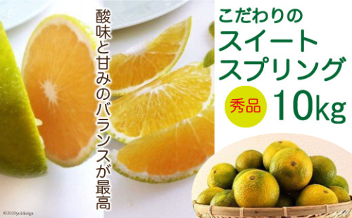【期間限定発送】 みかん スイートスプリング 10kg 秀品 [森崎果樹園 長崎県 雲仙市 item2336] みかん 10kg 10キロ 果物 柑橘 期間限定 370965 - 長崎県雲仙市
