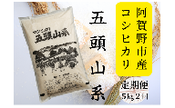 【2回定期便】「米屋のこだわり阿賀野市産」コシヒカリ５kg×２回 1E05018