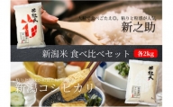 A-88. 【令和4年産新米もOK】米杜氏 新潟県阿賀野市のお米 食べ比べセット 2kg×2袋
