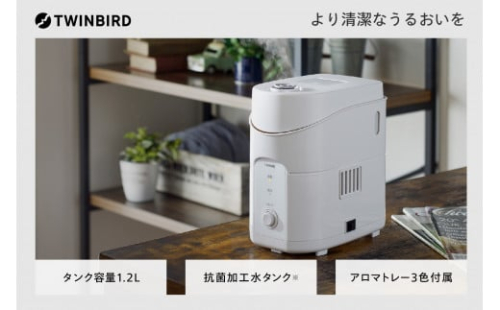 ツインバード スチーム式 パーソナル加湿器 ( SK-E961W ホワイト ) 加熱式 家電 372190 - 新潟県燕市