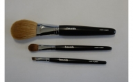 熊野化粧筆　マスクメイクセット（軸色：黒）