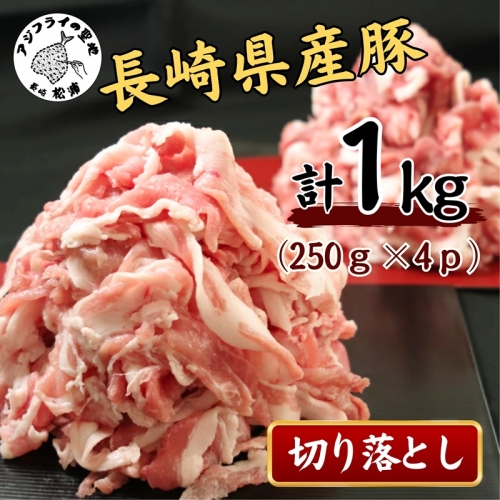【B0-010】長崎県産豚肉切り落とし1kg