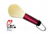 熊野化粧筆　洗顔ブラシ　赤　特許取得・抗菌加工