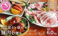『豚肉6種＆ハンバーグ・ソーセージセット』合計6.0kg