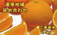 有田育ちの濃厚柑橘詰め合わせセット(ご家庭用)　約2.5kg