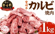 宮崎牛 カルビ(バラ) 焼肉 250g×4パック 合計1kg_M241-006_01