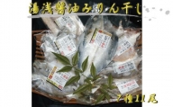 和歌山の近海でとれた新鮮魚の鯛入り梅塩干物と湯浅醤油みりん干し7品種11尾入りの詰め合わせ