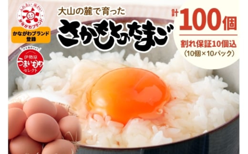 《2026年4月中旬より順次発送》坂本養鶏 大山の麓で育った さかもとのたまご 100個 (90個＋割れ保証10個)｜伊勢原市 赤玉卵 玉子 鶏卵 生卵 国産 TKG タマゴ 新鮮 大山 鶏 ギフト 安心 安全 親子丼 卵焼き 目玉焼き お菓子 [0793] 384745 - 神奈川県伊勢原市