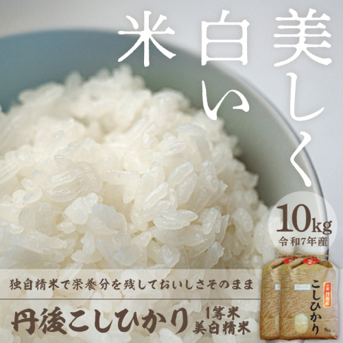 令和7年産 美白精米 丹後こしひかり 10kg(5kg×2) 1等米
 386834 - 京都府京丹後市