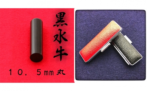黒水牛10.5mm（5書体）牛革ケース（赤） 38820 - 静岡県浜松市