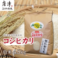唐津産特別栽培米 コシヒカリ(白米) 4.5kg ご飯 コメ お米