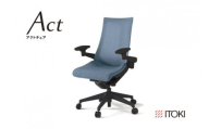 イトーキ アクトチェア ブラック×ダックブルー オフィスチェア[メッシュ・ハイバック/ウレタンキャスター / 4Dリンクアームレスト / 快適な座り心地/通気性・メッシュ素材/フレキシブルバックレスト / 360°回転 / 11.5cm座面上下昇降 / 完成品/日本製・こだわりの品質]ゲーミングチェア KG477JEM1T1B4F (KG-477JEM1T1B4C)[EI011W]