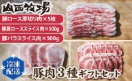 No.146 豚肉3種ギフトセット ／ 詰合せ うま味 茨城県