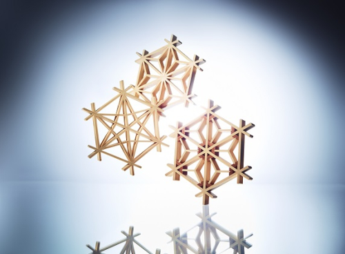 【坂城町片山木工所】組子細工三種（麻ノ葉・竜胆・桜） 民芸品 工芸品 伝統技術  392848 - 長野県坂城町