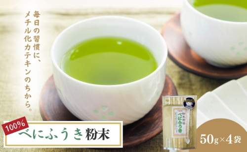 べにふうき粉末50g×4袋 飲料類 お茶 日本茶 セット  39451 - 静岡県森町