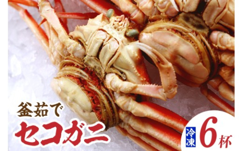【セコガニ 約120g×6匹 釜茹で ボイル 冷凍】ご入金確認後、順次発送予定 国産 カニ かに 蟹 松葉がに せいこがに メスガニ 親ガニ 濃厚 かにミソ かにみそ やみつき 内子 外子 絶品 産地直送 絶妙  茹で 大人気 ふるさと納税 返礼品 おすすめ 兵庫県 香美町 香住 SKG 日本海フーズ にしとも 16000円 07-08