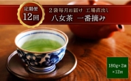 E5 　八女茶一番摘み毎月届く定期便