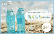 透き通った奥尻島の海をイメージした「おくしりサイダー」24本入り サイダー 炭酸 炭酸飲料 清涼飲料 おくしり おくしりサイダー ラムネ OKUA001