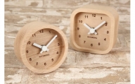 【A-94】KATOMOKU　小さなシンプルな木枠置き時計