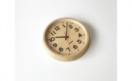 【B-41】KATOMOKU　ホワイトアッシュの木枠&シナ文字盤電波時計(ナチュラル)