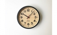 【B-41】KATOMOKU　ホワイトアッシュの木枠&シナ文字盤電波時計(ブラック)