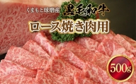 AZ007 くまもと球磨産　黒毛和牛(ロース焼き肉用　500g)