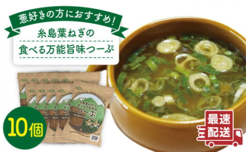 糸島 葉ねぎ の 食べる 万能 旨味つーぷ 10個 《糸島》 【Carna】 [ALA019] 407156 - 福岡県糸島市