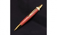 【D42-02】木製ボールペン（ピンクアイボリー材）パトリオット・ゴールド金具