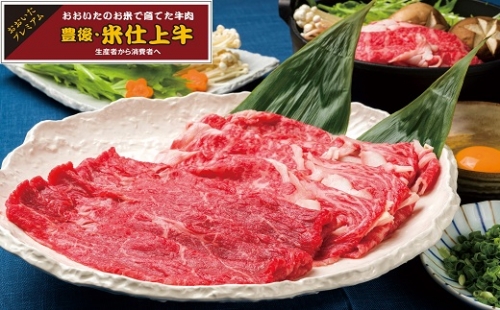 E-34 豊後・米仕上牛ロース・もも肉すき焼きセット（計600g） 40851 - 大分県豊後高田市