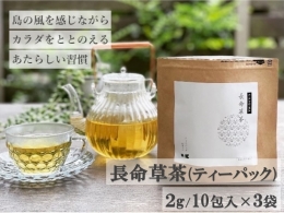【ふるさと納税】喜界島の長命草茶 ティーバック(２ｇ/10包入)×３袋