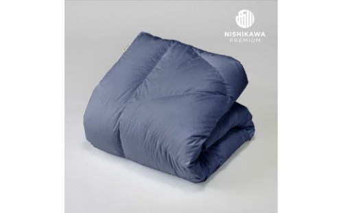 【nishikawa/西川】羽毛ふとん/ポーリッシュホワイトグースダウン95％/シングル/配色ブルー【P269W】 415141 - 滋賀県近江八幡市