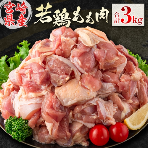 若鶏もも肉（300g×10パック）合計3kg 小分け 真空パック 宮崎県産【B594】 419244 - 宮崎県新富町
