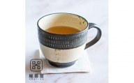 AA47　小石原焼 カネハ窯 飛び鉋モーニングカップ(茶マット)