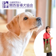 盲導犬 訓練 支援寄附 記念品［タオル・エコバッグ など盲導犬協会オリジナルグッズ］「行きたい場所に安心していける社会に…」補助犬（15,000円）