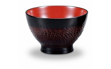 輪島塗　神流目椀（内朱）