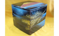 輪島塗[大藤漆器店]三段重(6.5寸) 溜 富士に松沈金[髙島屋選定品]