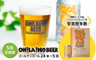 【5回定期便】ゴールデンエール24本定期便 クラフトビール