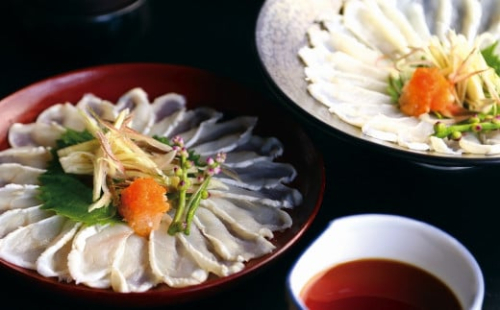 天然輪島ふぐのふぐ刺し（80g×2皿）