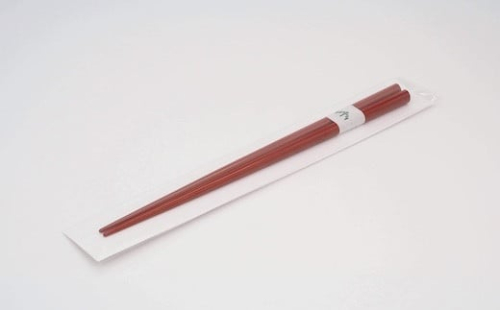 輪島漆器〈輪島キリモト〉上塗り楕円箸（本朱） [高島屋選定品]