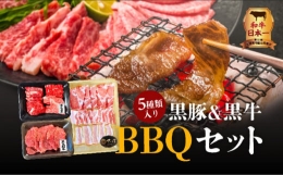 【ふるさと納税】黒豚 & 黒牛BBQセット K098-004