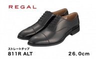 REGAL 811R ALT ストレートチップ ブラック 26.0cm リーガル ビジネスシューズ 革靴 紳士靴 メンズ