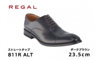 REGAL 811R ALT ストレートチップ ダークブラウン 23.5cm リーガル ビジネスシューズ 革靴 紳士靴 メンズ
