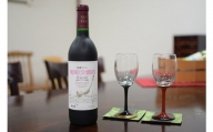 J-04　信濃ワイン　葡萄交響曲　赤と漆グラスのセット
