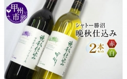 【ふるさと納税】シャトー勝沼が贈る『晩秋仕込み』赤白ワイン２本セット（MG）B12-655