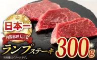長崎和牛 ランプ ステーキ 300g (150g×2枚) 肉 お肉 ステーキ肉 牛肉 和牛 希少部位 東彼杵町/黒牛 