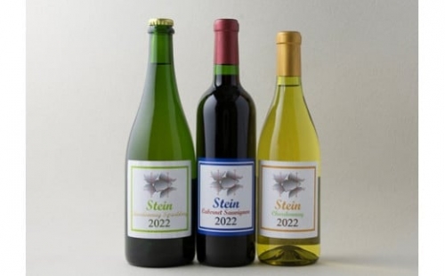 豊橋石巻（いしまき）エリア産葡萄100％でつくったワイン３本セット（赤、白、スパークリング）