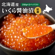 北海道産 いくら醤油漬（冷凍）２５０ｇ×２パック入り【060019】