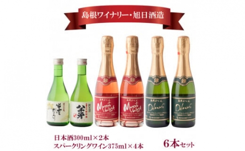 日本酒・スパ－クリングワイン6本セット【2_2-007】